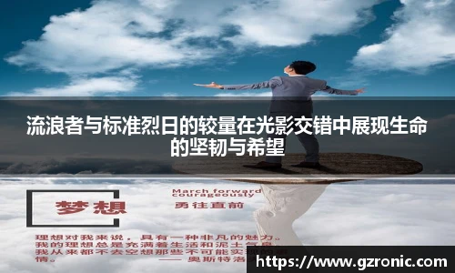 流浪者与标准烈日的较量在光影交错中展现生命的坚韧与希望